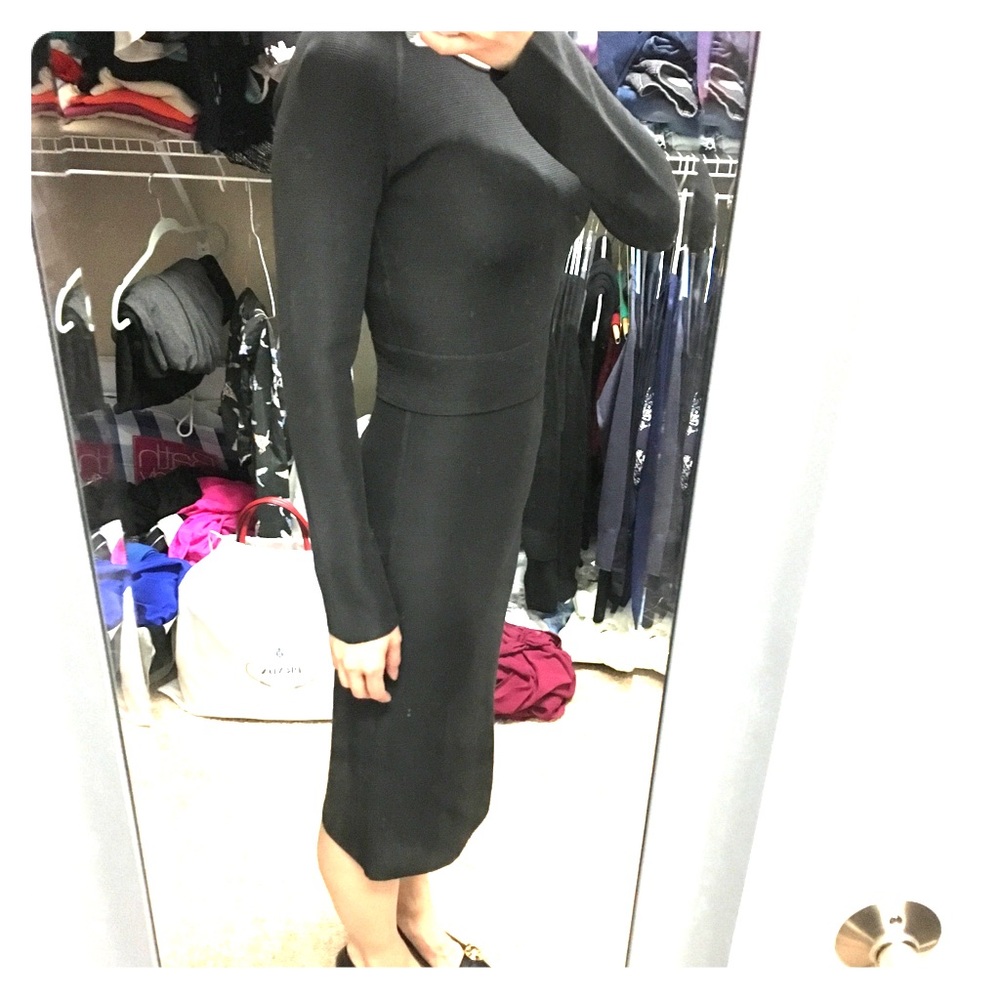 Giorgio Armani Black viscose dress size 38 NWT